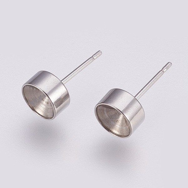 PandaHall 304 Stainless Steel Stud Earring Settings, for Pointed Back Rhinestone, Stainless Steel Color, Fit for 6mm Rhinestone, 14.5x7mm...
PandaHall 304 Stainless Steel Stud Earring Settings, for Pointed Back Rhinestone, Stainless Steel Color, Fit for 6mm Rhinestone, 14.5x7mm...