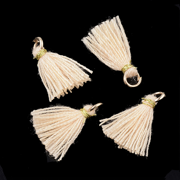PandaHall Polycotton(Polyester Cotton) Tassel Pendant Decorations, Mini Tassel, with Iron Findings and Metallic Cord, Light Gold, PeachPuff..., Brown
PandaHall Polycotton(Polyester Cotton) Tassel Pendant Decorations, Mini Tassel, with Iron Findings and Metallic Cord, Light Gold, PeachPuff..., Brown