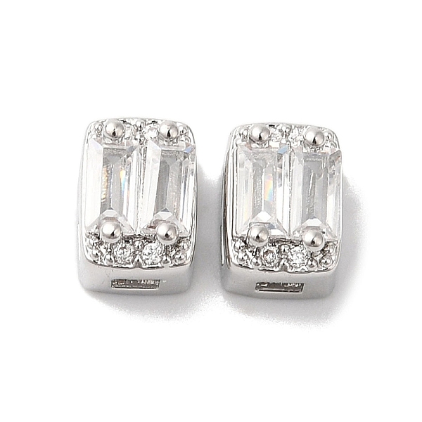 PandaHall Brass Micro Pave Clear Cubic Zirconia Beads, Rectangle, Platinum, 7x5x4.5mm, Hole: 1x2mm Brass+Cubic Zirconia Rectangle Clear
PandaHall Brass Micro Pave Clear Cubic Zirconia Beads, Rectangle, Platinum, 7x5x4.5mm, Hole: 1x2mm Brass+Cubic Zirconia Rectangle Clear