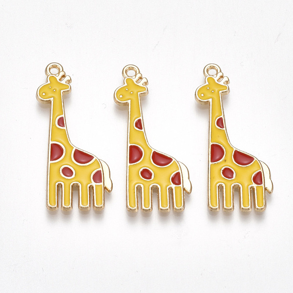 PandaHall Alloy Pendants, Cadmium Free & Lead Free, with Enamel, Giraffe, Light Gold, Gold, 32x14x2mm, Hole: 1mm Alloy+Enamel Other Animal...
PandaHall Alloy Pendants, Cadmium Free & Lead Free, with Enamel, Giraffe, Light Gold, Gold, 32x14x2mm, Hole: 1mm Alloy+Enamel Other Animal...