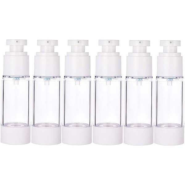 PandaHall BENECREAT 6PCS 30ml Empty Airless Pump Bottles Refillable Plastic Vacuum Pump Press Bottles for Lotion Perfume Essential Oil..., Clear
PandaHall BENECREAT 6PCS 30ml Empty Airless Pump Bottles Refillable Plastic Vacuum Pump Press Bottles for Lotion Perfume Essential Oil..., Clear