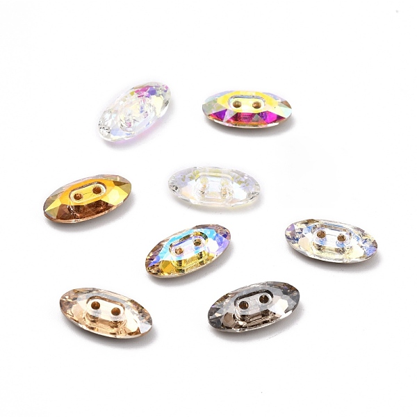 PandaHall 2-Hole Horse Eye Glass Rhinestone Buttons, Faceted, Mixed Color, 8x16x4mm, Hole: 1.2mm Glass Rhinestone Horse Eye Multicolor
PandaHall 2-Hole Horse Eye Glass Rhinestone Buttons, Faceted, Mixed Color, 8x16x4mm, Hole: 1.2mm Glass Rhinestone Horse Eye Multicolor