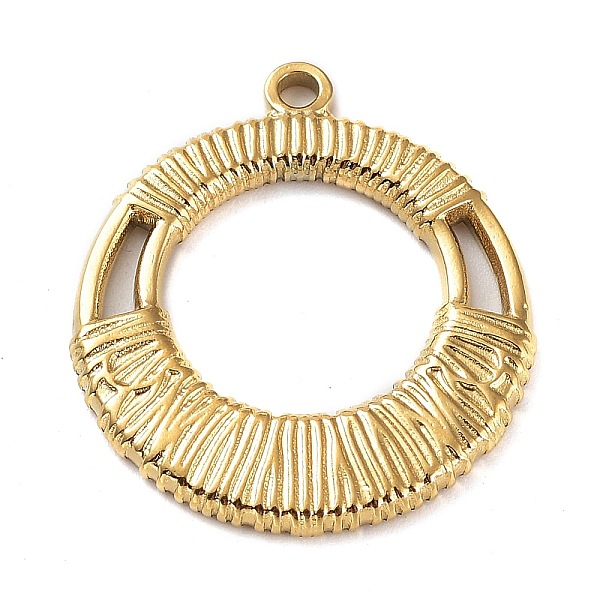 PandaHall Ion Plating(IP) 304 Stainless Steel Pendants, Round Ring Charm, Real 18K Gold Plated, 24x21x2mm, Hole: 1.6mm 304 Stainless Steel...
PandaHall Ion Plating(IP) 304 Stainless Steel Pendants, Round Ring Charm, Real 18K Gold Plated, 24x21x2mm, Hole: 1.6mm 304 Stainless Steel...