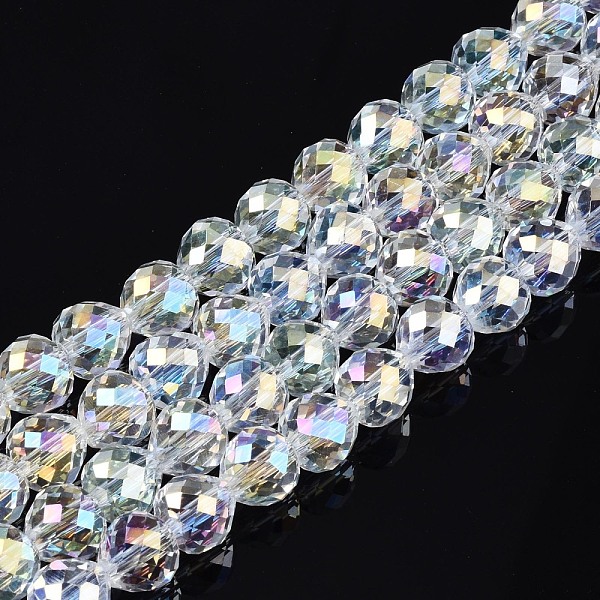 PandaHall Transparent Glass Beads Strands, Faceted, AB Color Plated, Teardrop, Clear AB, 8x8mm, Hole: 1.5mm, about 69~71pcs/strand, 20.67..., White
PandaHall Transparent Glass Beads Strands, Faceted, AB Color Plated, Teardrop, Clear AB, 8x8mm, Hole: 1.5mm, about 69~71pcs/strand, 20.67..., White