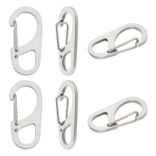 PandaHall Unicraftale 6Pcs 202 Stainless Steel Keychain Carabiner, Quick Release Snap Hook, Stainless Steel Color, 32.5x16.5x7mm 202...
PandaHall Unicraftale 6Pcs 202 Stainless Steel Keychain Carabiner, Quick Release Snap Hook, Stainless Steel Color, 32.5x16.5x7mm 202...