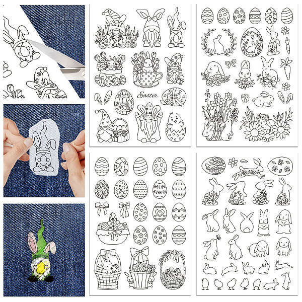 PandaHall 4 Sheets 11.6x8.2 Inch Stick and Stitch Embroidery Patterns, Non-woven Fabrics Water Soluble Embroidery Stabilizers, Rabbit...
PandaHall 4 Sheets 11.6x8.2 Inch Stick and Stitch Embroidery Patterns, Non-woven Fabrics Water Soluble Embroidery Stabilizers, Rabbit...