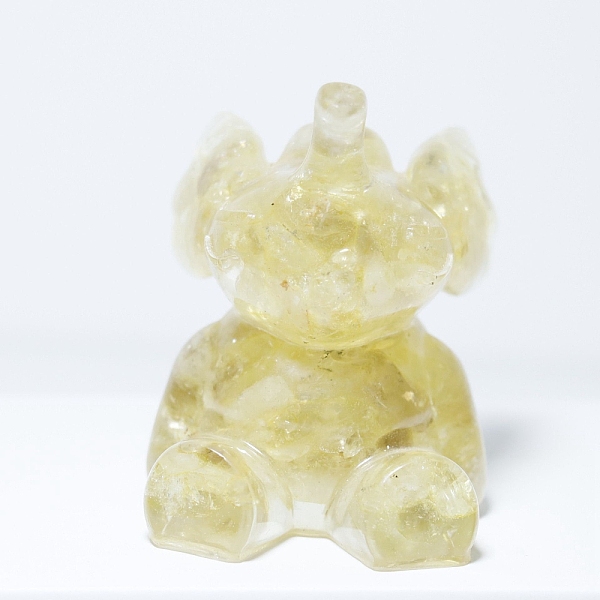 PandaHall Resin Craft Display Decorations, with Natural Lemon Quartz Chip, Elephant Figurine, for Home Feng Shui Ornament, 50x50x75mm Lemon...
PandaHall Resin Craft Display Decorations, with Natural Lemon Quartz Chip, Elephant Figurine, for Home Feng Shui Ornament, 50x50x75mm Lemon...
