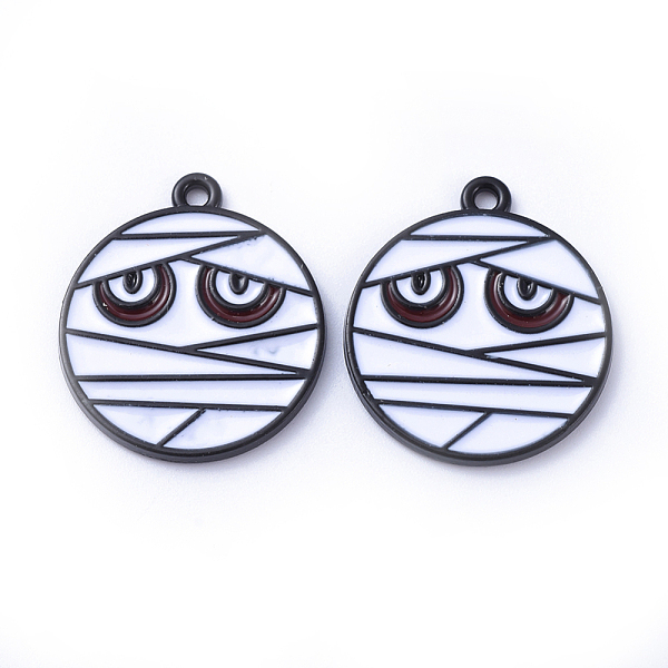 PandaHall Gunmetal Plated Alloy Enamel Pendants, for Halloween, Mummy , Flat Round, White, 23x20x2mm, Hole: 1mm Alloy+Enamel Flat Round...
PandaHall Gunmetal Plated Alloy Enamel Pendants, for Halloween, Mummy , Flat Round, White, 23x20x2mm, Hole: 1mm Alloy+Enamel Flat Round...
