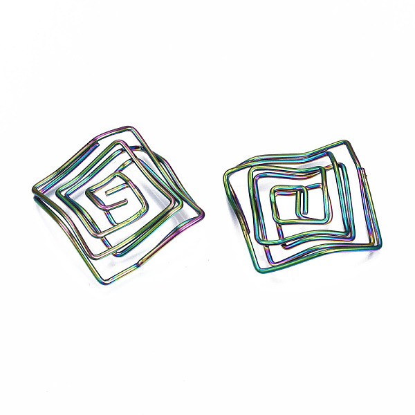 PandaHall Eco-Friendly Iron Filigree Joiners Links, Cadmium Free & Lead Free, Twist Rhombus, Rainbow Color, 37~39x37~39x7~8mm Iron Rhombus
PandaHall Eco-Friendly Iron Filigree Joiners Links, Cadmium Free & Lead Free, Twist Rhombus, Rainbow Color, 37~39x37~39x7~8mm Iron Rhombus