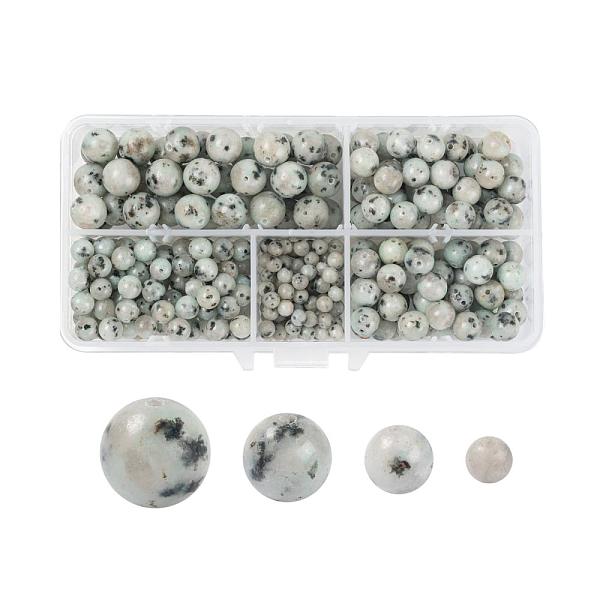 PandaHall 340Pcs 4 Sizes Natural Sesame Jasper/Kiwi Jasper Beads, Round, 4mm/6mm/8mm/10mm, Hole: 0.6~1mm Sesame Jasper Round
PandaHall 340Pcs 4 Sizes Natural Sesame Jasper/Kiwi Jasper Beads, Round, 4mm/6mm/8mm/10mm, Hole: 0.6~1mm Sesame Jasper Round