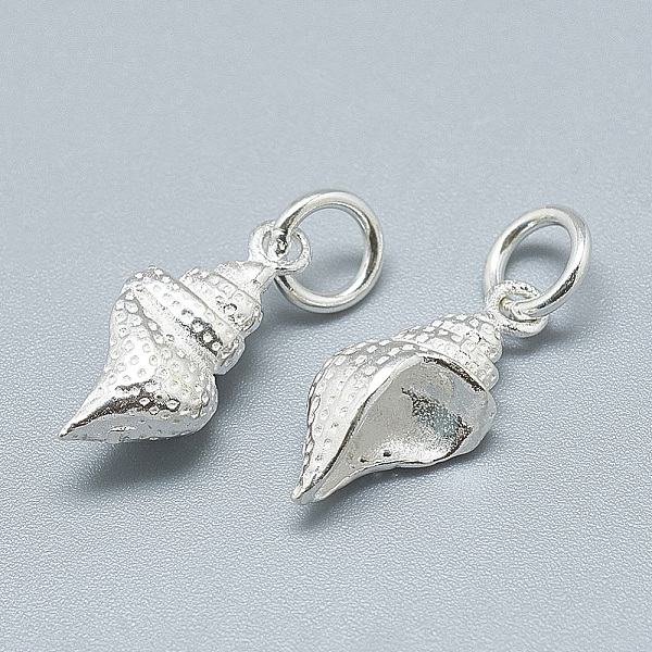 PandaHall 925 Sterling Silver Pendants, with Jump Ring, Conch Shell, Silver, 16x7x5mm, Hole: 4mm Sterling Silver Shell Shape Silver
PandaHall 925 Sterling Silver Pendants, with Jump Ring, Conch Shell, Silver, 16x7x5mm, Hole: 4mm Sterling Silver Shell Shape Silver