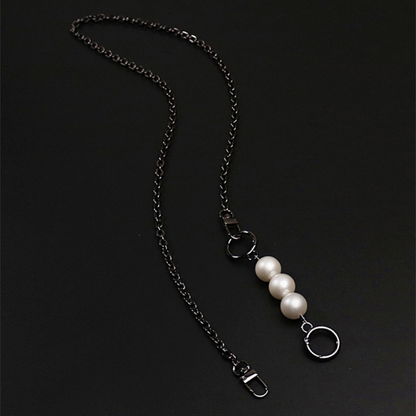 PandaHall Bag Strap Chains, Iron Curb Link Chains, with Plastic Pearl Swivel Lobster Claw Clasps, Gunmetal, 122cm Alloy
PandaHall Bag Strap Chains, Iron Curb Link Chains, with Plastic Pearl Swivel Lobster Claw Clasps, Gunmetal, 122cm Alloy