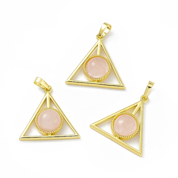 PandaHall Natural Rose Quartz Pendants, Triangle Charms, with Golden Tone Rack Plating Brass Findings, Cadmium Free & Lead Free...
PandaHall Natural Rose Quartz Pendants, Triangle Charms, with Golden Tone Rack Plating Brass Findings, Cadmium Free & Lead Free...