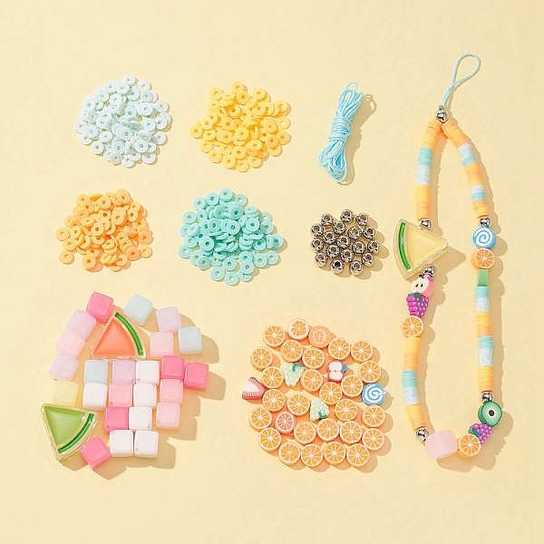 PandaHall DIY Fruit Stretch Bracelet Making Kit, Including Orange & Disc Polymer Clay & Plastic Round & Acrylic Cube Beads, Nylon Thread..., Multicolor
PandaHall DIY Fruit Stretch Bracelet Making Kit, Including Orange & Disc Polymer Clay & Plastic Round & Acrylic Cube Beads, Nylon Thread..., Multicolor