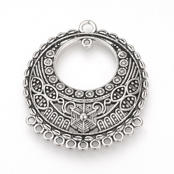 PandaHall Tibetan Style Alloy Chandelier Components Links, Cadmium Free & Lead Free, Flat Round, Antique Silver, 38.5x33.5x3.5mm, Hole...
PandaHall Tibetan Style Alloy Chandelier Components Links, Cadmium Free & Lead Free, Flat Round, Antique Silver, 38.5x33.5x3.5mm, Hole...