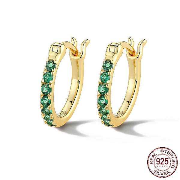 PandaHall 925 Sterling Silver Hoop Earring for Women, Real 18K Gold Plated, Green, 12mm Sterling Silver Ring Green
PandaHall 925 Sterling Silver Hoop Earring for Women, Real 18K Gold Plated, Green, 12mm Sterling Silver Ring Green