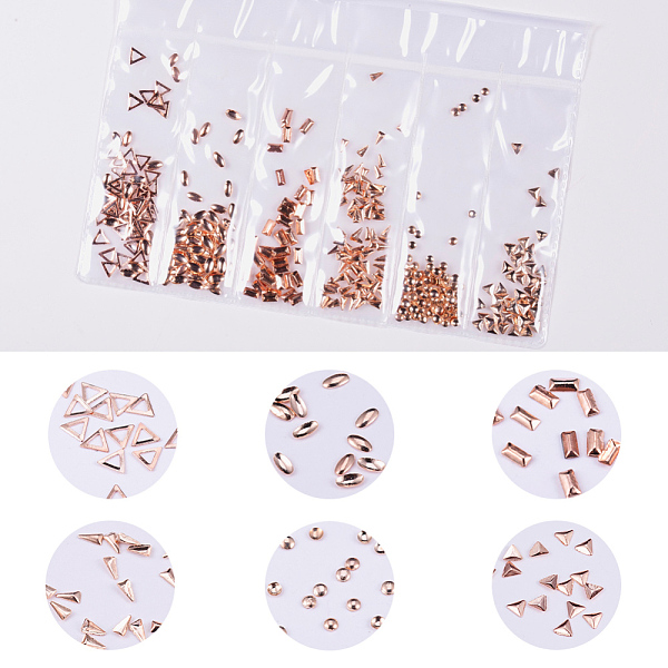 PandaHall Brass Cabochons, Nail Art Decoration Accessories, Triangle & Oval & Rectangle & Flat Round, Rose Gold, 4x4.5x0.3mm, 4x2x0.5mm...
PandaHall Brass Cabochons, Nail Art Decoration Accessories, Triangle & Oval & Rectangle & Flat Round, Rose Gold, 4x4.5x0.3mm, 4x2x0.5mm...
