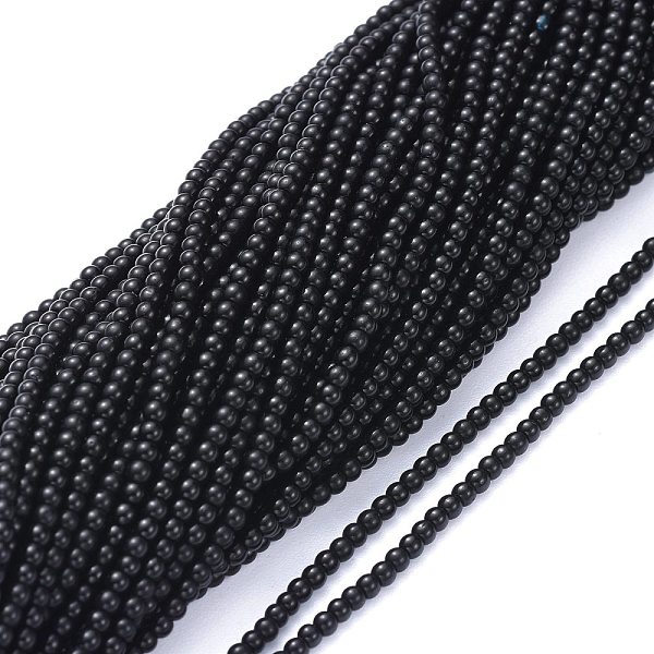PandaHall Opaque Glass Beads Strands, Round, Black, 2.5mm, Hole: 0.7mm, about 177pcs/Strand, 14.09 inch(35.8cm) Glass Round Black
PandaHall Opaque Glass Beads Strands, Round, Black, 2.5mm, Hole: 0.7mm, about 177pcs/Strand, 14.09 inch(35.8cm) Glass Round Black