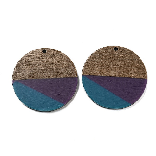 PandaHall Resin & Walnut Wood Pendants, Geometric Charms, Flat Round, 38x3mm, Hole: 2.2mm Resin+Wood Flat Round
PandaHall Resin & Walnut Wood Pendants, Geometric Charms, Flat Round, 38x3mm, Hole: 2.2mm Resin+Wood Flat Round