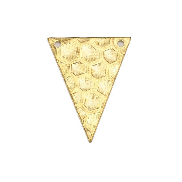 PandaHall Brass Connector Charms, Triangle with Turtle Shell Pattern, Raw(Unplated), 20.5x16x0.7mm, Hole: 1.2mm Brass Triangle
PandaHall Brass Connector Charms, Triangle with Turtle Shell Pattern, Raw(Unplated), 20.5x16x0.7mm, Hole: 1.2mm Brass Triangle