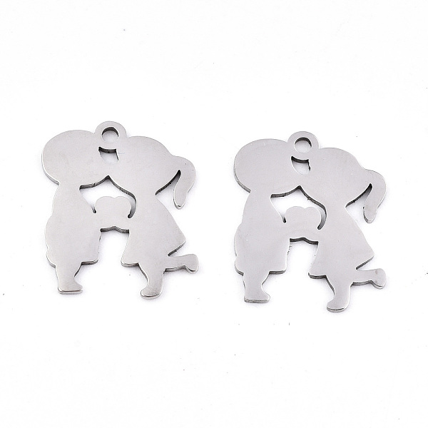 PandaHall Valentine's Day 201 Stainless Steel Pendants, Laser Cut, Lovers, Stainless Steel Color, 19x15.5x0.9mm, Hole: 1.6mm 201 Stainless...
PandaHall Valentine's Day 201 Stainless Steel Pendants, Laser Cut, Lovers, Stainless Steel Color, 19x15.5x0.9mm, Hole: 1.6mm 201 Stainless...