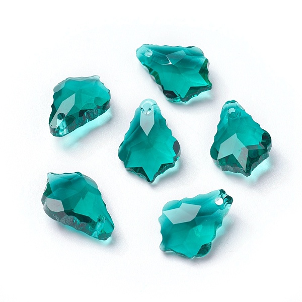 PandaHall Faceted Glass Pendants, Leaf, Dark Cyan, 16x11x6mm, Hole: 1.5mm Glass Leaf Cyan
PandaHall Faceted Glass Pendants, Leaf, Dark Cyan, 16x11x6mm, Hole: 1.5mm Glass Leaf Cyan