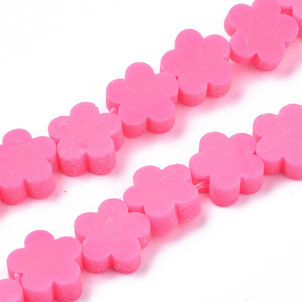 PandaHall Handmade Polymer Clay Bead Strands, Flower, Hot Pink, 9~10x9~10x4~4.5mm, Hole: 1.6mm, about 36~40pcs/strand, 13.58 inch~14.57 inch...
PandaHall Handmade Polymer Clay Bead Strands, Flower, Hot Pink, 9~10x9~10x4~4.5mm, Hole: 1.6mm, about 36~40pcs/strand, 13.58 inch~14.57 inch...
