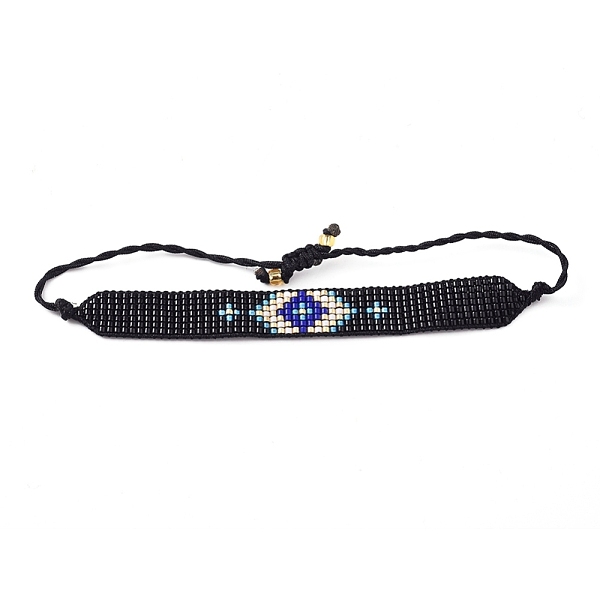 PandaHall Adjustable Glass Seed Beads Braided Bead Bracelets, Rectangle with Eye, Black, 1-3/8 inch~3-1/8 inch(3.5~8cm) Glass Black
PandaHall Adjustable Glass Seed Beads Braided Bead Bracelets, Rectangle with Eye, Black, 1-3/8 inch~3-1/8 inch(3.5~8cm) Glass Black