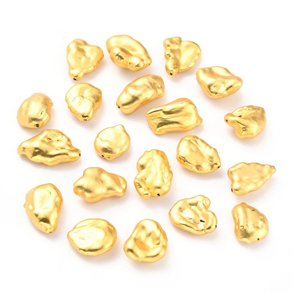 PandaHall Pearl Beads, with Golden Brass Findings, Nuggets, Gold, 13~19x11~13x4.5~8mm, Hole: 0.7mm Pearl Nuggets Gold
PandaHall Pearl Beads, with Golden Brass Findings, Nuggets, Gold, 13~19x11~13x4.5~8mm, Hole: 0.7mm Pearl Nuggets Gold