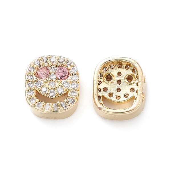 PandaHall Brass Micro Pave Cubic Zirconia Beads, Lead Free & Cadmium Free, Long-Lasting Plated, Real 18K Gold Plated, Oval with Smiling Face...
PandaHall Brass Micro Pave Cubic Zirconia Beads, Lead Free & Cadmium Free, Long-Lasting Plated, Real 18K Gold Plated, Oval with Smiling Face...