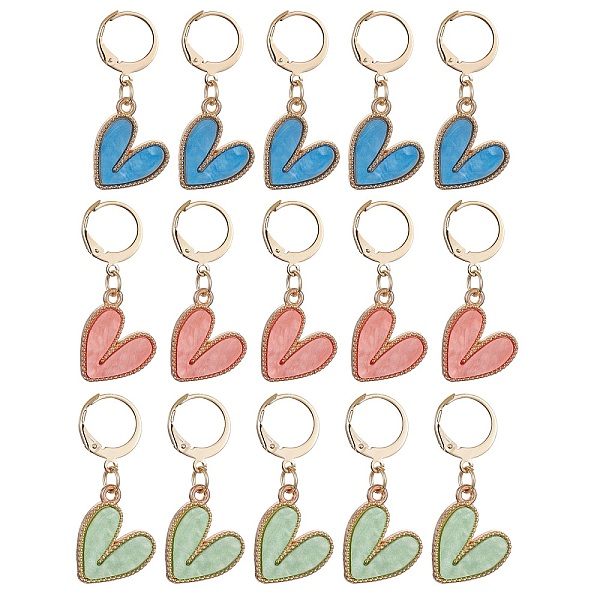 PandaHall Heart Pendant Stitch Markers, Alloy Enamel & 304 Stainless Steel Crochet Leverback Hoop Charms, Locking Stitch Marker, Mixed Color..., Multicolor
PandaHall Heart Pendant Stitch Markers, Alloy Enamel & 304 Stainless Steel Crochet Leverback Hoop Charms, Locking Stitch Marker, Mixed Color..., Multicolor