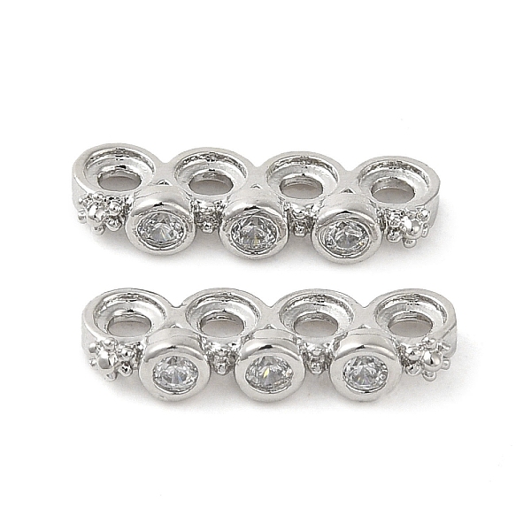 PandaHall Rack Plating Brass Pave Clear Cubic Zirconia Spacer Bars, Flower Links, Long-Lasting Plated, Lead Free & Cadmium Free, Platinum...
PandaHall Rack Plating Brass Pave Clear Cubic Zirconia Spacer Bars, Flower Links, Long-Lasting Plated, Lead Free & Cadmium Free, Platinum...