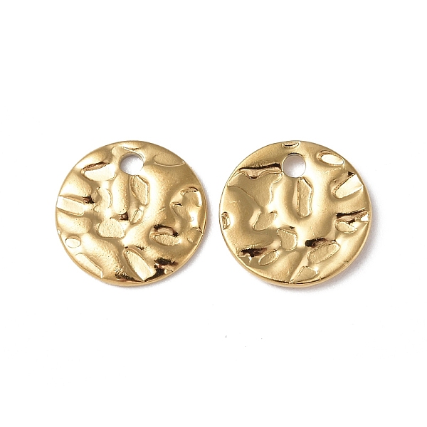 PandaHall Ion Plating(IP) 304 Stainless Steel Charms, Textured, Flat Round Charm, Real 18K Gold Plated, 10x1mm, Hole: 1.4mm 304 Stainless...
PandaHall Ion Plating(IP) 304 Stainless Steel Charms, Textured, Flat Round Charm, Real 18K Gold Plated, 10x1mm, Hole: 1.4mm 304 Stainless...