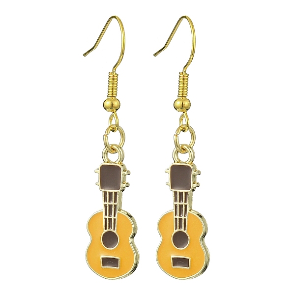 PandaHall Golden Alloy Enamel Dangle Earrings, Guitar, Gold, 43x9.5mm Alloy Guitar Gold
PandaHall Golden Alloy Enamel Dangle Earrings, Guitar, Gold, 43x9.5mm Alloy Guitar Gold