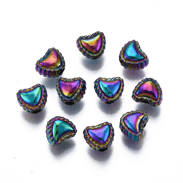 PandaHall Rack Plating Rainbow Color Alloy Beads, Cadmium Free & Nickel Free & Lead Free, Heart, 5.5x6x4.5mm, Hole: 1.6mm Alloy Heart
PandaHall Rack Plating Rainbow Color Alloy Beads, Cadmium Free & Nickel Free & Lead Free, Heart, 5.5x6x4.5mm, Hole: 1.6mm Alloy Heart