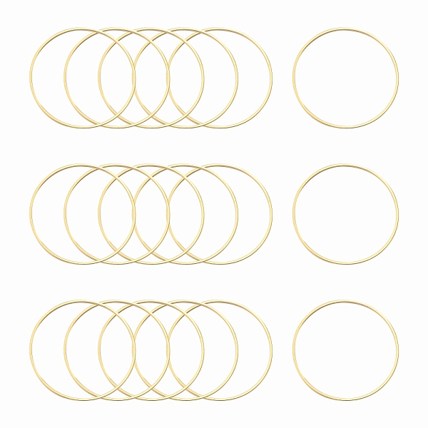 PandaHall Brass Linking Rings, Long-Lasting Plated, Round Ring, Real 24K Gold Plated & Stainless Steel Color, 40x1mm, Inner Diameter: 38mm...
PandaHall Brass Linking Rings, Long-Lasting Plated, Round Ring, Real 24K Gold Plated & Stainless Steel Color, 40x1mm, Inner Diameter: 38mm...