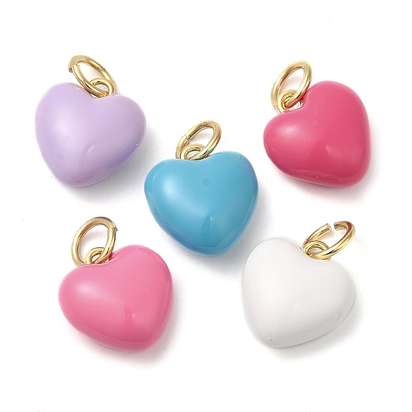 PandaHall Rack Plating Brass pendants, with Enamel, with Jump Ring, Lead Free & Cadmium Free, Real 18K Gold Plated, Heart, Mixed Color..., Multicolor
PandaHall Rack Plating Brass pendants, with Enamel, with Jump Ring, Lead Free & Cadmium Free, Real 18K Gold Plated, Heart, Mixed Color..., Multicolor