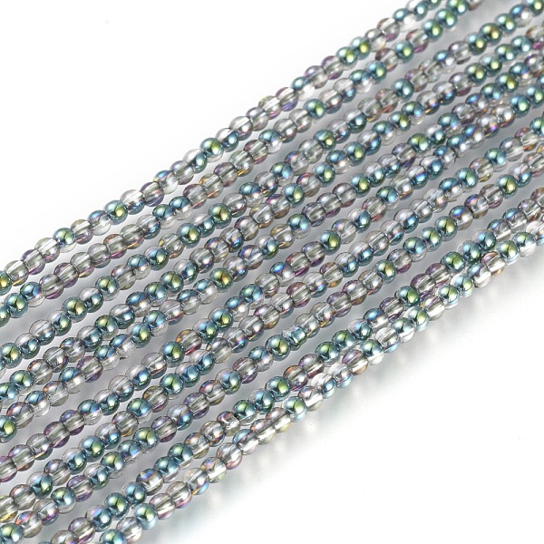 PandaHall Electroplate Glass Beads Strands, Round, Half Plated, Green Plated, 2mm, Hole: 0.6mm, about 180pcs/strand, 14.17 inch(36cm) Glass..., Cyan
PandaHall Electroplate Glass Beads Strands, Round, Half Plated, Green Plated, 2mm, Hole: 0.6mm, about 180pcs/strand, 14.17 inch(36cm) Glass..., Cyan