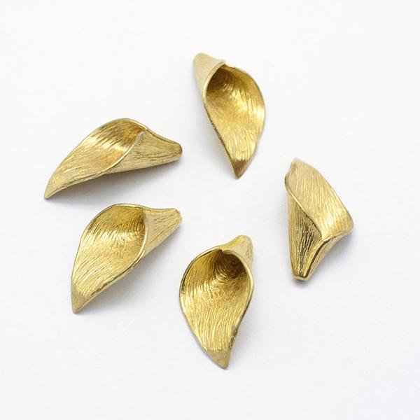 PandaHall Brass Bead Caps, Apetalous, Lead Free & Cadmium Free & Nickel Free, Raw(Unplated), 25x14.5x7mm, Hole: 1mm Brass
PandaHall Brass Bead Caps, Apetalous, Lead Free & Cadmium Free & Nickel Free, Raw(Unplated), 25x14.5x7mm, Hole: 1mm Brass