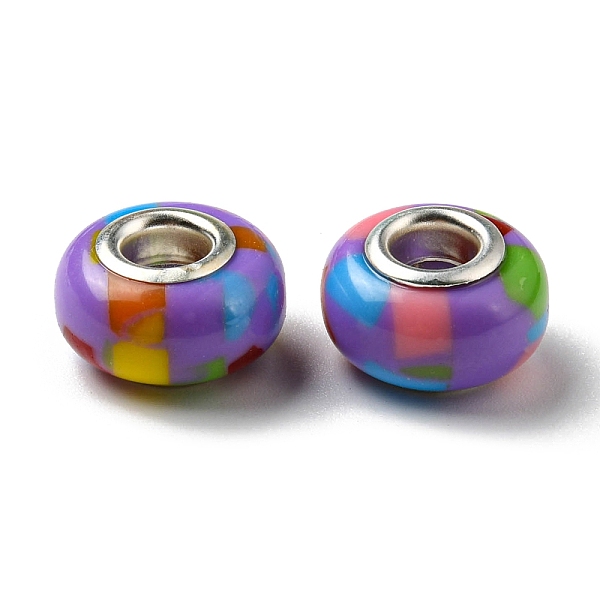 PandaHall Bohemian Style Resin European Beads, Large Hole Beads, Rondelle, Purple, 14x9.5mm, Hole: 4.8mm Resin Rondelle Purple
PandaHall Bohemian Style Resin European Beads, Large Hole Beads, Rondelle, Purple, 14x9.5mm, Hole: 4.8mm Resin Rondelle Purple