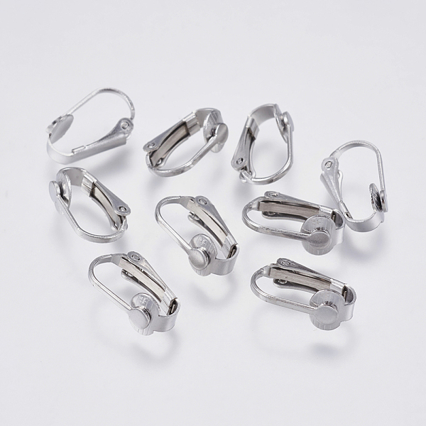 PandaHall 304 Stainless Steel Clip-on Earring Findings, Stainless Steel Color, 16x10x7mm 304 Stainless Steel
PandaHall 304 Stainless Steel Clip-on Earring Findings, Stainless Steel Color, 16x10x7mm 304 Stainless Steel