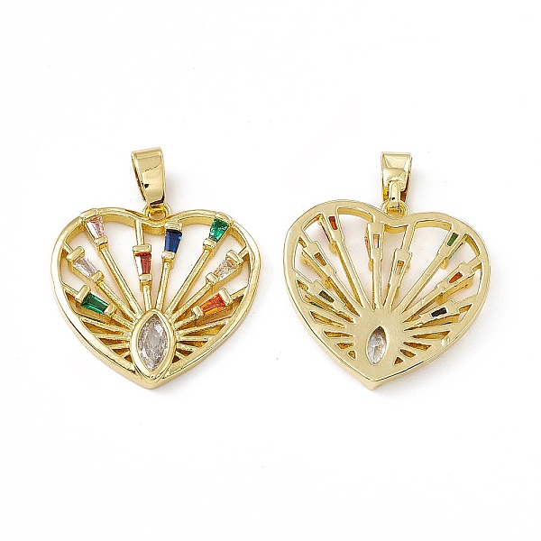 PandaHall Brass Micro Pave Cubic Zirconia Pendants, with Glass Rhinestone, Heart with Eye Charm, Real 18K Gold Plated, 19x19.5x2.5mm, Hole...
PandaHall Brass Micro Pave Cubic Zirconia Pendants, with Glass Rhinestone, Heart with Eye Charm, Real 18K Gold Plated, 19x19.5x2.5mm, Hole...