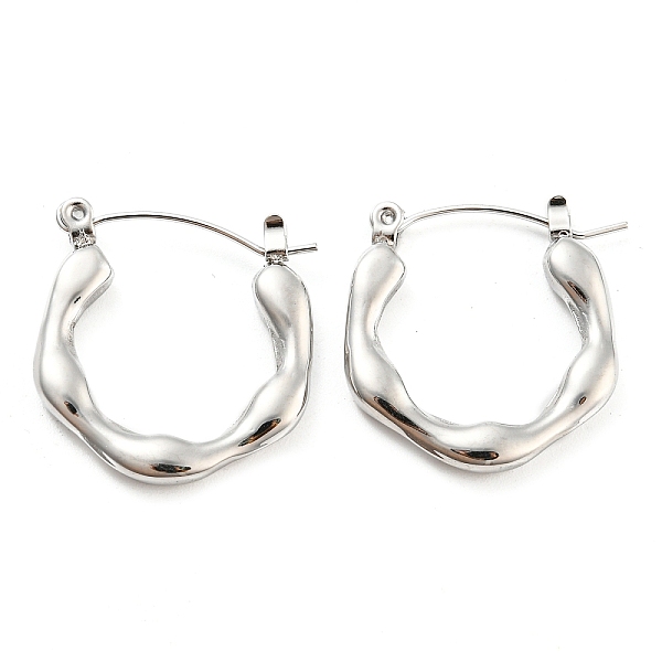 PandaHall Wave Ring 304 Stainless Steel Hoop Earrings for Women, Stainless Steel Color, 22x21x3mm 304 Stainless Steel Ring
PandaHall Wave Ring 304 Stainless Steel Hoop Earrings for Women, Stainless Steel Color, 22x21x3mm 304 Stainless Steel Ring