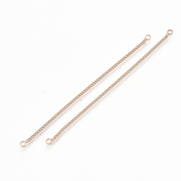 PandaHall Brass Chain Links connectors, Rose Gold, 73~74x1x1mm, Hole: 1.6mm Brass Others
PandaHall Brass Chain Links connectors, Rose Gold, 73~74x1x1mm, Hole: 1.6mm Brass Others