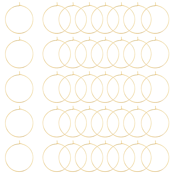 PandaHall DICOSMETIC 40Pcs Brass Hoop Earrings Findings, Wine Glass Charm Rings, Real 18K Gold Plated, 22 Gauge, 44.5x41x4mm, Pin: 0.6mm...
PandaHall DICOSMETIC 40Pcs Brass Hoop Earrings Findings, Wine Glass Charm Rings, Real 18K Gold Plated, 22 Gauge, 44.5x41x4mm, Pin: 0.6mm...