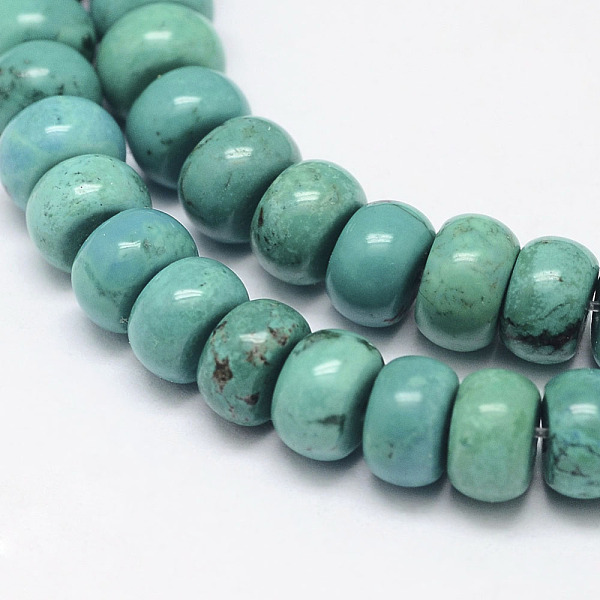 PandaHall Natural Magnesite Beads Strands, Rondelle, Dyed & Heated, 6.5x4mm, Hole: 1mm, about 101pcs/strand, 15.7 inch(40cm). Magnesite..., Green
PandaHall Natural Magnesite Beads Strands, Rondelle, Dyed & Heated, 6.5x4mm, Hole: 1mm, about 101pcs/strand, 15.7 inch(40cm). Magnesite..., Green