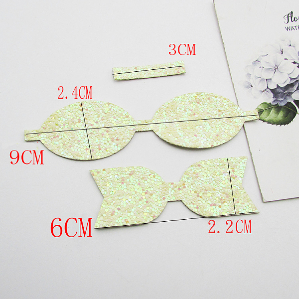 PandaHall Glitter Non Woven Fabric Decoration Accessories, with Paillette/Sequins, Hair Bow, Bowknot, Colorful, 30x0.02mm, 90x24x0.02mm...
PandaHall Glitter Non Woven Fabric Decoration Accessories, with Paillette/Sequins, Hair Bow, Bowknot, Colorful, 30x0.02mm, 90x24x0.02mm...