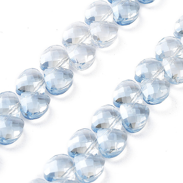 PandaHall Electroplate Triangle Glass Beads Strands, Faceted, Pear Lurster Plated, Light Sky Blue, 9x10x5mm, Hole: 1mm, about 100pcs/strand...
PandaHall Electroplate Triangle Glass Beads Strands, Faceted, Pear Lurster Plated, Light Sky Blue, 9x10x5mm, Hole: 1mm, about 100pcs/strand...