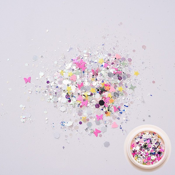 PandaHall (Clearance Sale)Shiny Nail Art Decoration Accessories, with Glitter Powder and Sequins, DIY Sparkly Paillette Tips Nail, Hot Pink...
PandaHall (Clearance Sale)Shiny Nail Art Decoration Accessories, with Glitter Powder and Sequins, DIY Sparkly Paillette Tips Nail, Hot Pink...