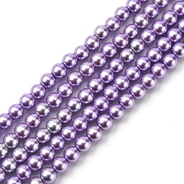 PandaHall Eco-Friendly Grade A Glass Pearl Beads, Pearlized, Round, Lilac, 6mm, Hole: 1.2~1.5mm, about 68pcs/Strand, 16''(40.64cm) Glass..., Purple
PandaHall Eco-Friendly Grade A Glass Pearl Beads, Pearlized, Round, Lilac, 6mm, Hole: 1.2~1.5mm, about 68pcs/Strand, 16''(40.64cm) Glass..., Purple